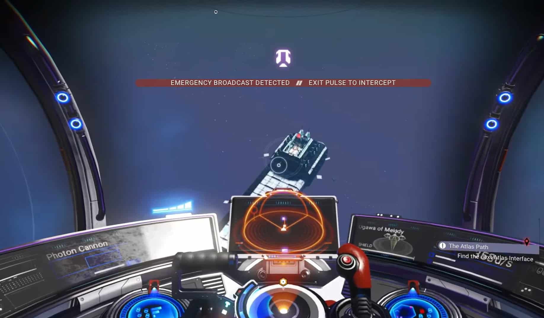 no mans sky derelict freighter how to land