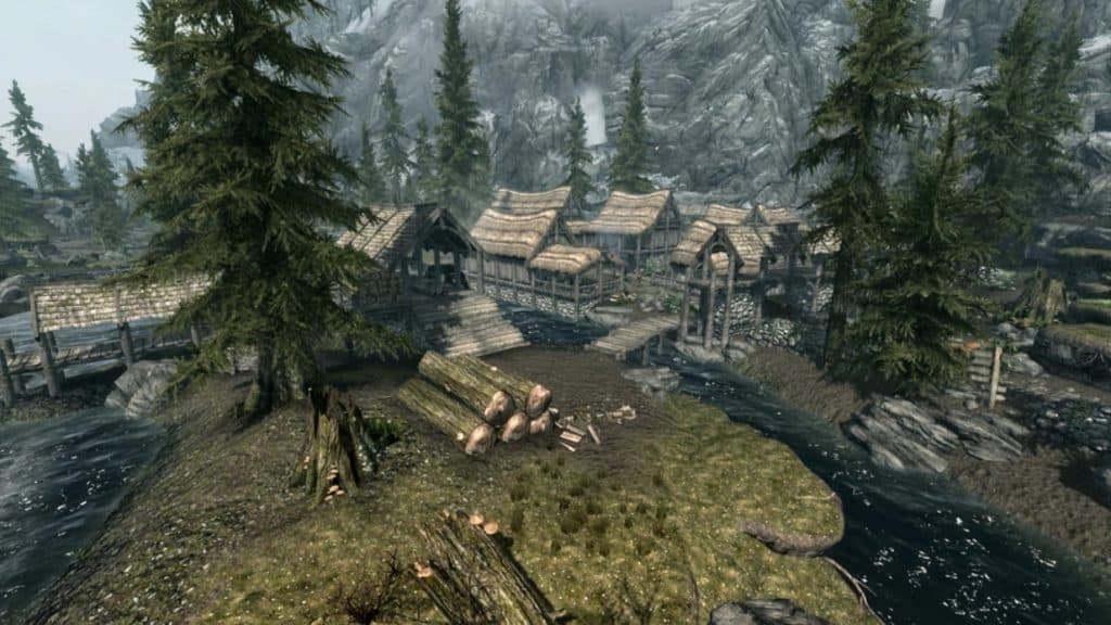 How To Get Sawn Logs in Skyrim | Skyrim Sawn Log Guide 3 Riverwood