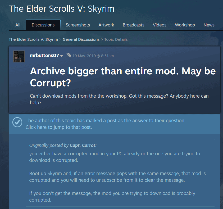 Skyrim Archive Size Bigger Than Mod Solutions || How to Fix This Error 2 skyrim archive size bigger than mod forum